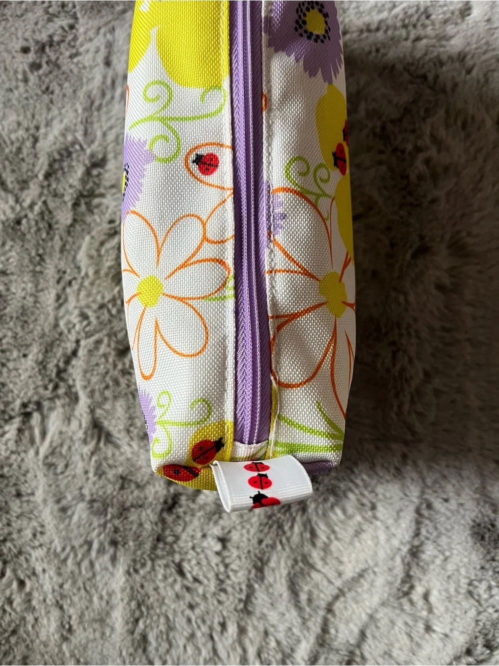 Clinique Floral Cosmetic Pouch - Yellow, Purple & Orange